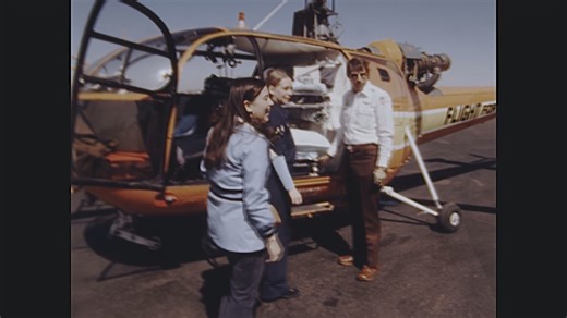 4/1/1976: Gondola crash victim Gene Reese transferred from helicopter to plane