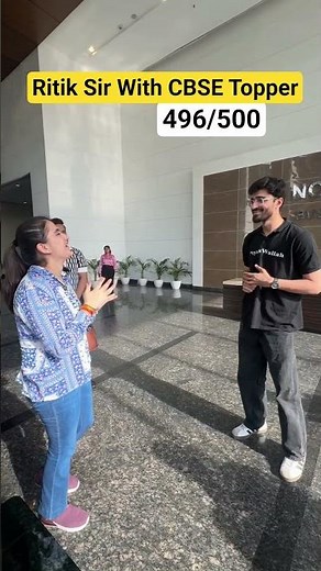 Ritik Sir With Class 10th CBSE Topper ❤️ #physicswallah #class10