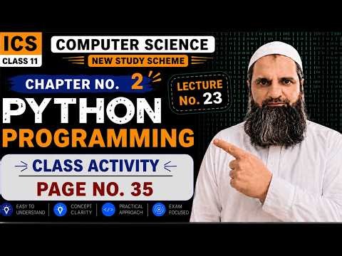 ICS 11th CS Lecture 23 | Modular programming | Class activity Page-35