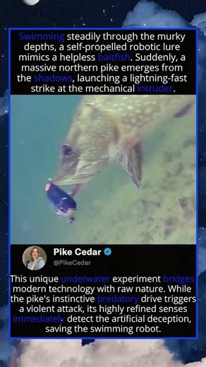 Giant Pike Attacks A Robotic Swimming Lure! 🤖💥🐟#roboticlure #pikefishing #underwater