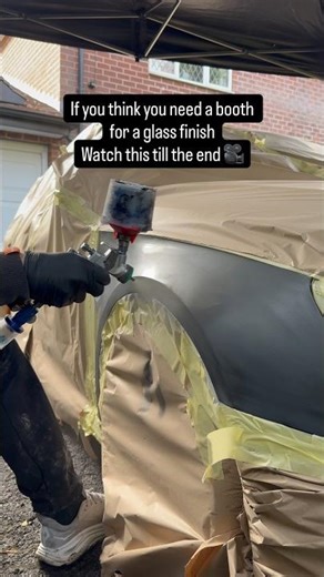 How do you paint a car outside❓I see more nibs in them unserviced insurance shop booths/dust pits 🤫