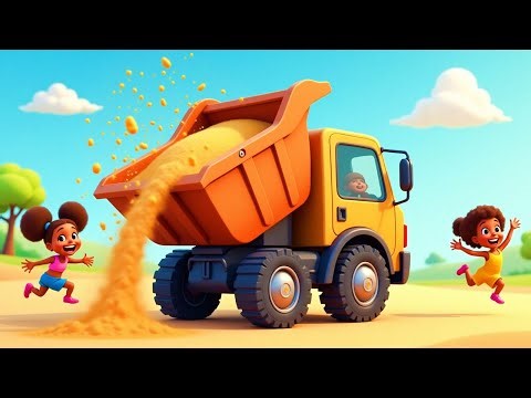 Tipper Truck Tipping Song 🚜 | Fun Construction Vehicles Nursery Rhyme for Kids | Kids Nursery TV