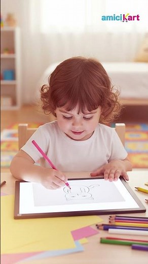 amiciVision Ultra-Thin Portable LED Drawing Board A3