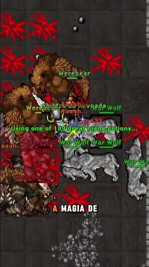 TIBIA - GRIMVALE WERECREATURES IS ANOTHER HUNT THAT GOT BETTER FOR PALADINS AFTER THE REBALANCE
