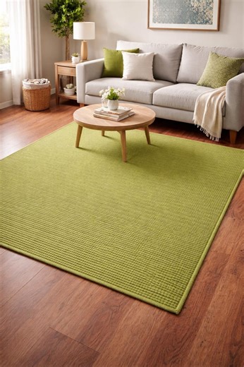 Hand Knotted Wool Area Rug: Chunky Braided, Scandinavian Style - Etsy