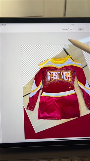 From the customers picture to the final product 😍🤩 #cheerkeychains #kastner #cheer