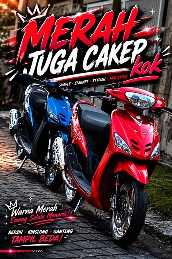 Mio Sporty Merah: Review Singkat dan Styling Mio Proper 5Tlgank
