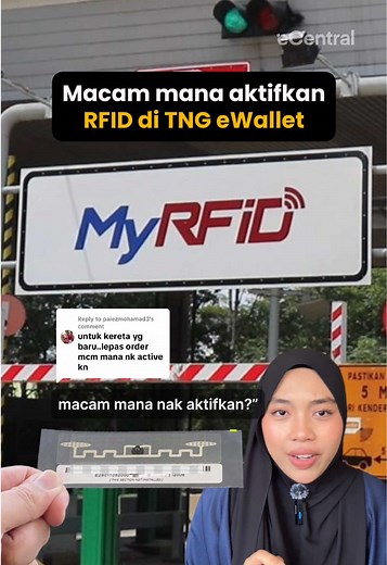 Replying to @paiezmohamad3 Ada yang baru beli tag RFID baru ke kat sini? Korang tahu tak cara aktifkan RFID dekat TNG eWallet? Ni ada tutorial step-by-step. Save siap-siap, senang nak tengok balik nanti. #rfid #tngewallet #tagrfid #rfidtol #rfidtouchngo