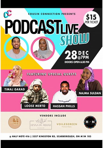 Cousin Connection Podcast Live Show Announcement