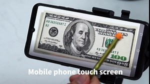 No Touch Tool Handheld EDC Keychain Tool –Closer Contactless Safety Door Opener Smart Key Tool for Infected Surfaces, Touchscreens, Handles, Buttons(Gold)