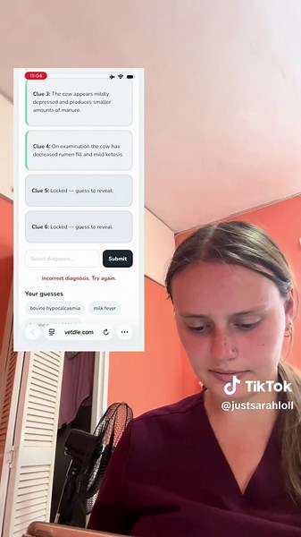 Today’s vetdle! I’m having fun with this! #vetschool #vetstudent #vetdle #vetmed #vetstudentlife