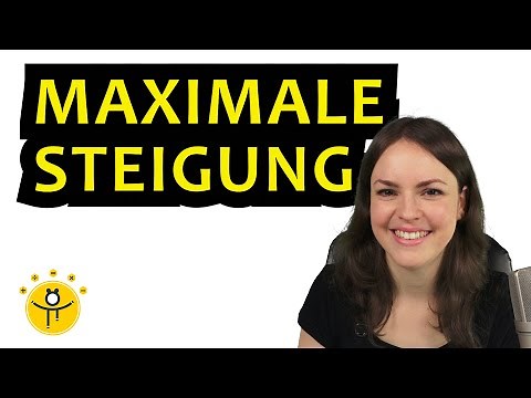 MAXIMALE STEIGUNG berechnen – größte Zunahme, Wendepunkt, Ableitung, Anwendungsaufgabe