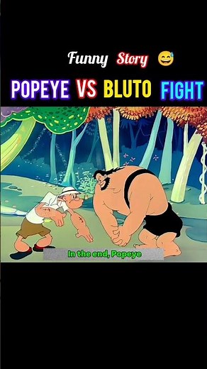Popeye Vs Bluto fight #youtubeshorts #trending #viral #funny #animation #video