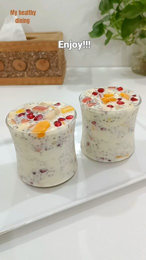 Healthy chia fruit drink recipe. #healthyeating #healthydrink | My Healthy Dining