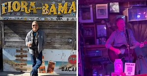 So this happened last night. After all these years I was on stage at The Flora Bama. 🤘 Thank you to my buddy Trevor Finlay for letting me on his stage. #trevorplaysguitar #keywestcowboy | Jeff Harris Music "Key West Cowboy"