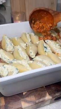 Stuffed Shells With Ground Turkey Meat 😋