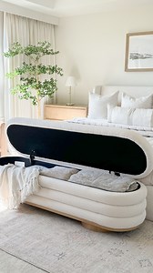106K views · 105 reactions | Say hello to your bed’s new BFF: Freida — the storage bench that’s as stylish as it is practical ✨⁠ ⁠ : Freida Performance Bouclé Storage Bench⁠ : @tonedelements | Castlery | Facebook