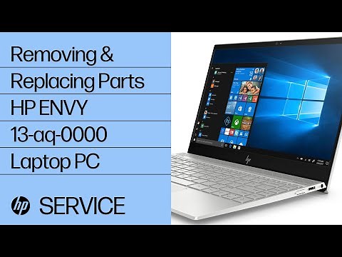 Removing & replacing parts for HP ENVY 13-aq-0000 | HP Computer Service