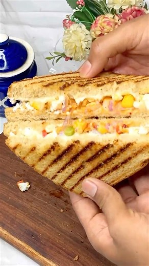 Quick & Easy Crispy Paneer Sandwich recipe #sandwich #recipe