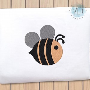 Bee Mini Fill Stitch File Machine Embroidery Design (instant Download, 9 Sizes) - Etsy