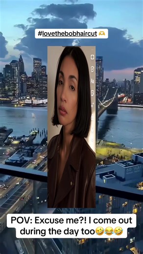 It’s just a bob… but the confidence said Maneater 😎🤣😂🤣 Love the new bob doo😊 #funny #aigeneratedimages