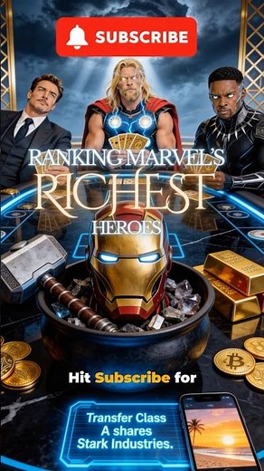 Richest Marvel Characters Ranked 🤑 (200 Trillion?!) #Marvel #MCU #thor #ironman #blackpanther