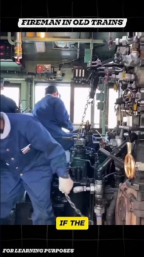 The Dangerous Job of a Steam Train Fireman 🚂🔥. #documentary#usashorts#fyp#viral#trend