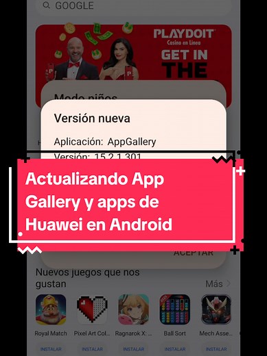 Si usas dispositivos de Huawei en Android no van a recibir actualización de forma automática por lo que de manera manual debes entrar a la AppGallery y hacerlo y lo mismo aplica para las apps que hayas descargado, en este caso había versión nueva para los auriculares FreeArc y los actualicé y al hacerlo salió que su plugin tenía actualización #huawei #demo #huaweiappgallery #ialife #huaweifreearc