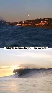 Ocean Moonset or Ocean Sunrise? | Orange Rocks Ocean Photography