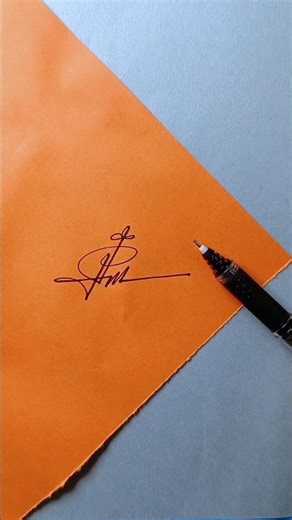 Simple "P" letter signature idea #howtosign #signature