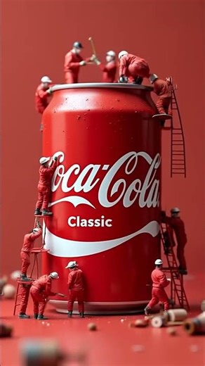 AI Creates Miniature Coca Cola Ads A Tiny Revolution! #ai #ads #cocacola
