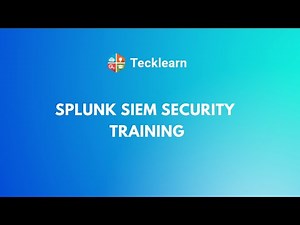 Splunk SIEM Security Training