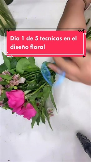 Técnica de ramo floral: Día 1 del curso