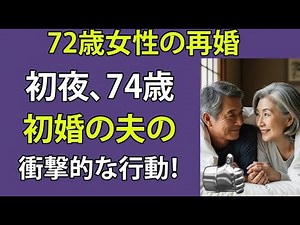 【シニア恋愛】72歳のおばあさんが語る70代再婚夫婦の初夜の愛の物語【熟年恋愛】!!