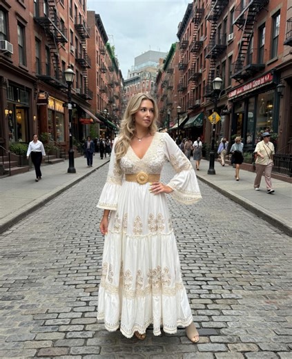 Plus Size Boho Maxi Dress, V-neck Lace Trimmed Summer Party Gown - Etsy