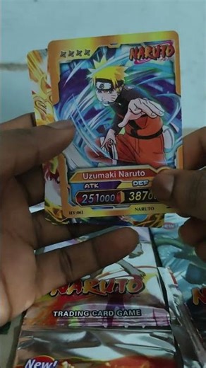 Naruto trading card opening part 3 #naruto #anime #youtube #youtubeshorts