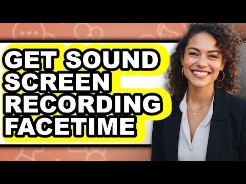 How to Get Sound Screen Recording Facetime (only Way)