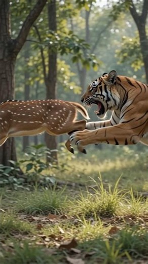 The Endless Battle Between the Bengal Tiger and its Prey🐯💥 #animals #wildlife #wildlifeentertainment