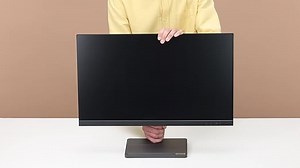 Lenovo L27e-30 27.0 Zoll FHD IPS FreeSync Gaming Monitor 5ms VGA + HDMI Ultradünne Kanten mit geriffelter Basis und Halterung für Smartphones - Schwarz