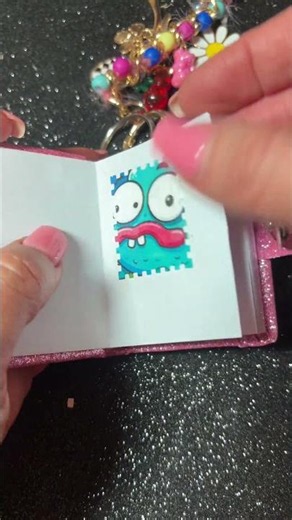 Mini Journal Journey 📖✨ Tiny Stamp Book Flip Through & Cute Keychain Journal