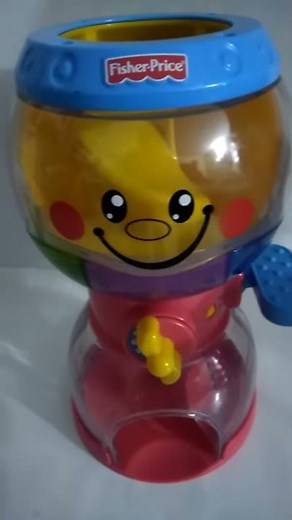 Fisher Price Gumball Machine Lights & Sounds 6 Roll A Round Balls