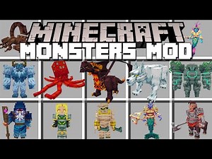 Minecraft NEW MONSTERS MOD / CUSTOM NEW MOBS MOD! (Minecraft Mods)