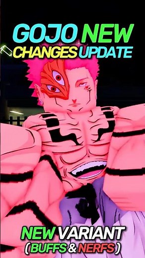 JJS GOJO NEW MOVE & BUFF from NEW UPDATE #jujutsushenanigans #jjs #roblox #shenanigans #jjk #anime