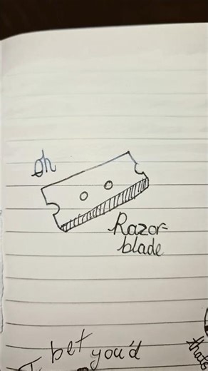 Razorblade lyric drawings #art #traditional #lyrics