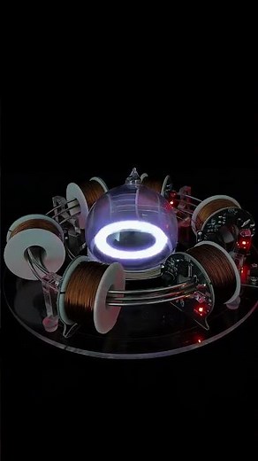 Magnetic Levitation Device That Creates Light From Thin Air!
