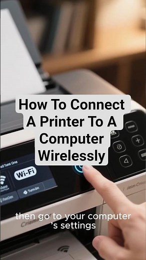 #Shorts: How To Connect A Printer To A Computer Wirelessly | Wireless Printer Setup Guide