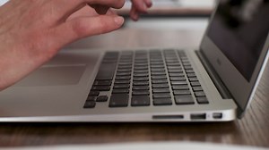 Free stock video - Student using computer in classroom