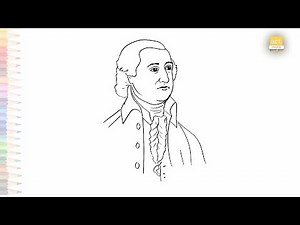 John Adams drawings easy | Portrait sketches | How to draw John Adams step by step | #artjanag