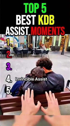 Top 5 Best KDB Assist Moments 🥀🥀 #shorts #football #footballshorts #kevindebruyne