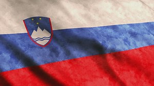 Slovenia waving flag - Free Stock Video